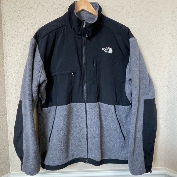 The North Face Other - The North Face Denali Jacket Men’s Large Black Grey Fleece Full Zip Polartec